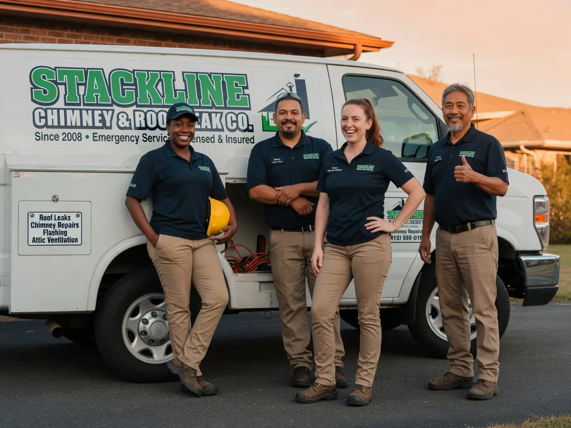 Chimney flashing repair company in Roseville, IL
